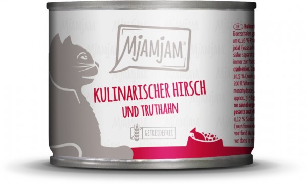 MjAMjAM - kulinarischer Hirsch und Truthahn 200g Dose
