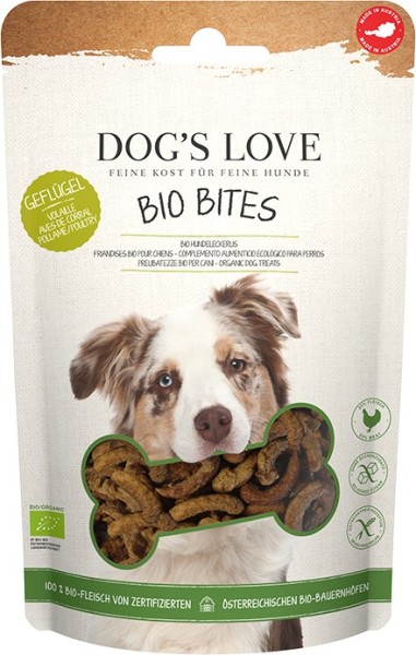 DOG´S LOVE BITES BIO Geflügel 150g