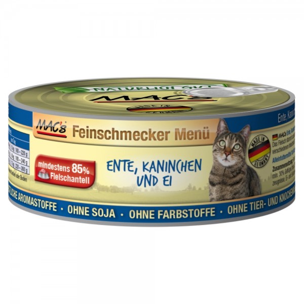 Macs Cat Ente & Kaninchen 100g Dose