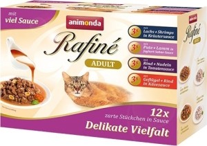 Animonda Rafiné Soupé Delikate Vielfalt- 12 x 100g Frischebeutel Multipack