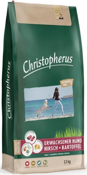 Allco Christopherus Erwachsener Hund Hirsch+Kartoffel - 12kg Sack