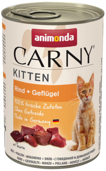 Animonda Carny Kitten Rind+Geflügel 400g Dose