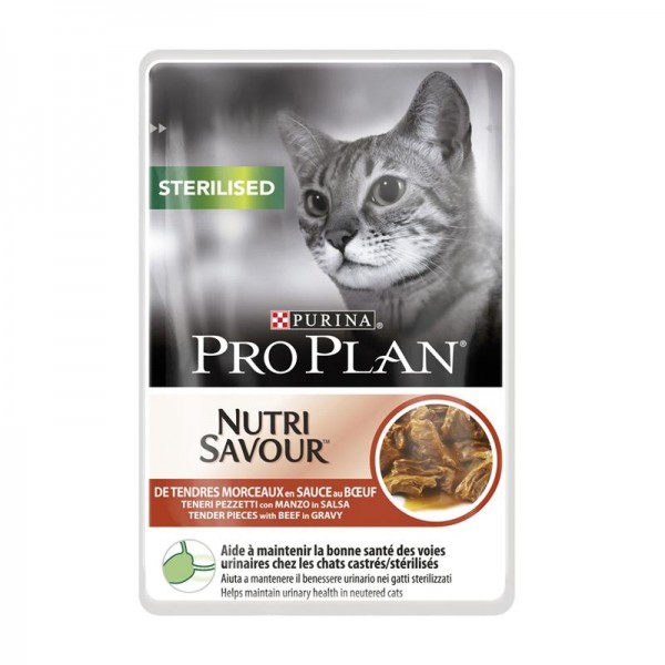 ** Purina Pro Plan Cat Sterilised Beef 85g [**AUSLAUFARTIKEL]