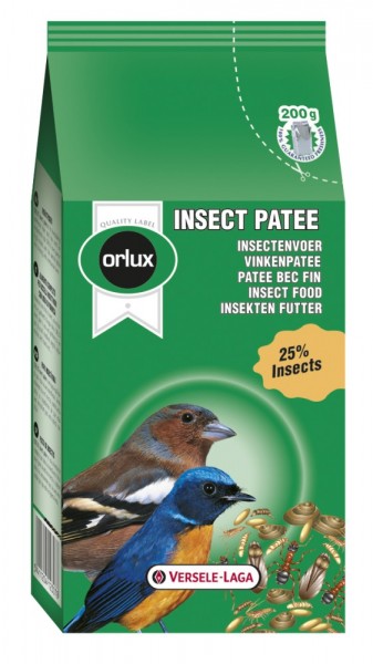 *** Versele-Laga Orlux Insect Patee - Min. 25% Insekten - 200g Frischekarton [*** AUSLAUFARTIKEL]