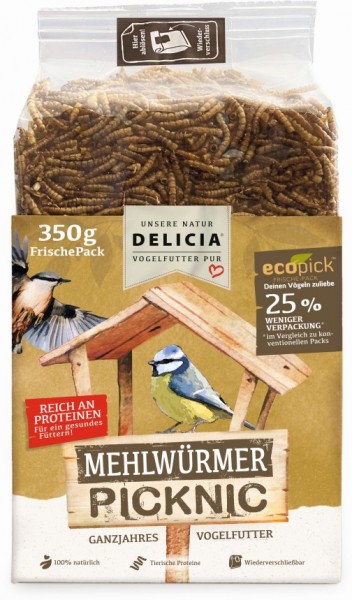 DELICIA Mehlwürmer Picknick - Vakuumpack 350g