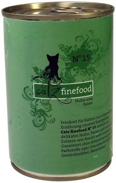 Pets Nature Catz finefood No.15 Huhn & Fasan 400g Dose
