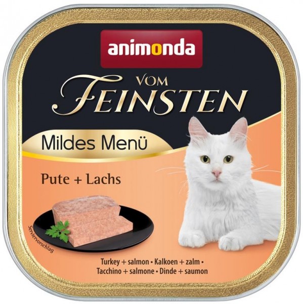 Animonda vom Feinsten Mildes Menue Pute & Lachs - 100g Schale