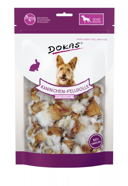 Dokas Kaninchen-Rolle mit Fell 100 g