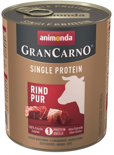 Animonda GranCarno Single Protein Adult Rind pur - 800g Dose