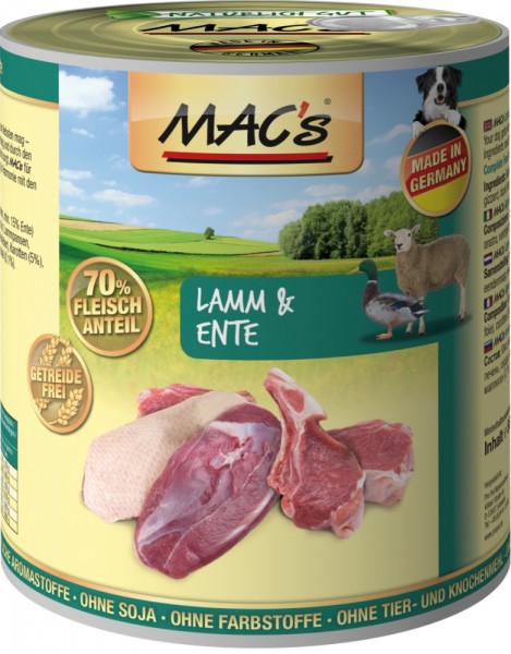 MACs Dog Lamm & Ente - 800g Dose