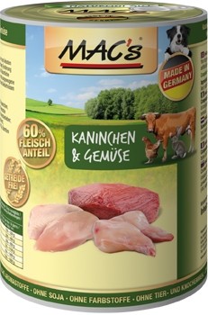 MACs Dog Kaninchen, Gemüse & Kartoffel - 400g Dose