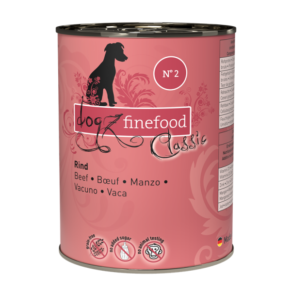 Pets Nature Dogz finefood No. 2 Rind 400g Dose [*** AUSLAUFARTIKEL ***]