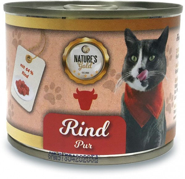 Natures Gold Katze Rind- 200g Dose