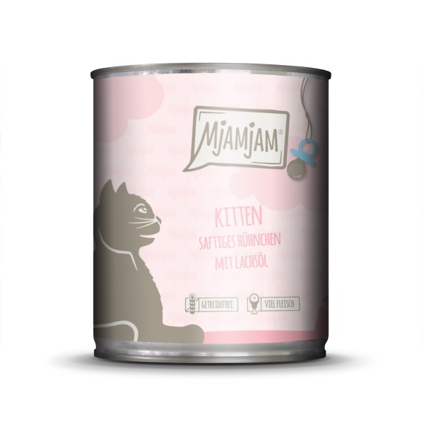 MjAMjAM - Kitten saftiges Hühnchen mit Lachsöl 800 g