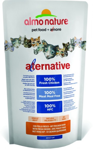 Almo Nature Katze Alternative - Huhn & Reis - 750g Beutel