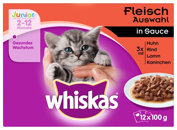 Whiskas Portionsbeutel Multipack Junior Fleischau