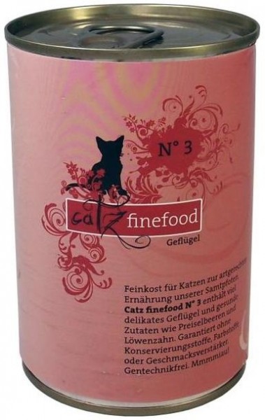 Pets Nature Catz finefood No.3 Geflügel 400g Dose