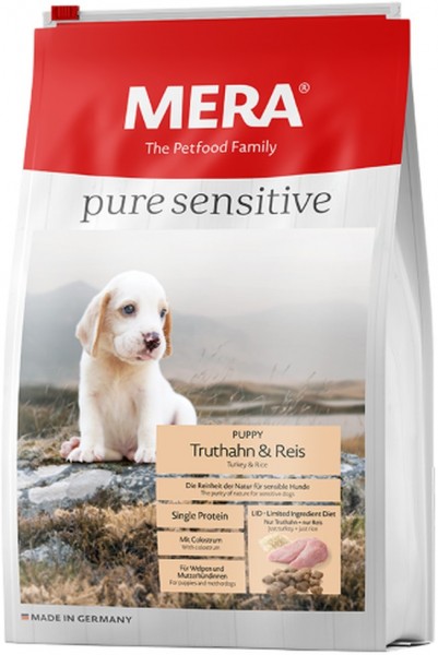 pure sensitive Trockenfutter Puppy Truthahn & Reis 4kg
