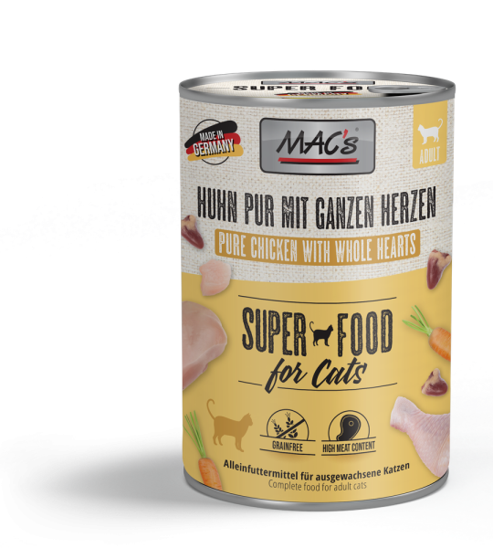 MACs CAT - Huhn & Geflügelherzen 400g