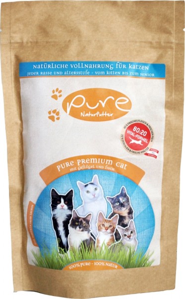 PURE Naturfutter Premium Cat Geflügel & Fisch Katzentrock