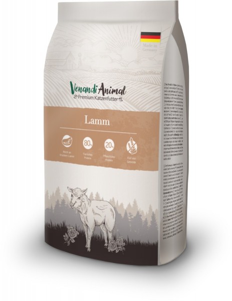 Venandi Animal Premium Katzentrockenfutter mit Lamm, 1,5 kg Beutel