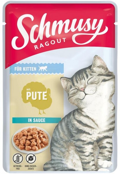 Schmusy Ragout Kitten mit Pute in Sauce 100g
