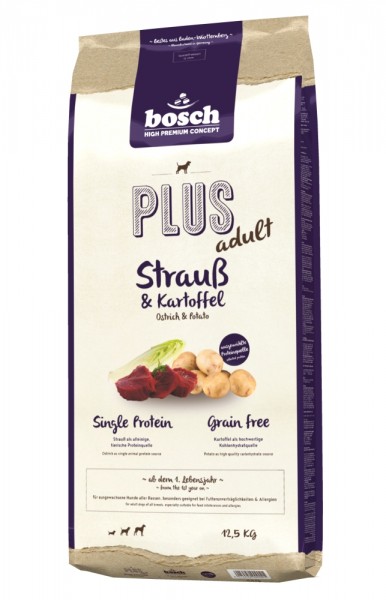 Bosch PLUS Strauß & Kartoffel 12,5 kg