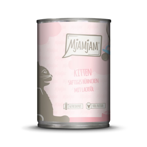 MjAMjAM - Kitten saftiges Hühnchen mit Lachsöl 400 g