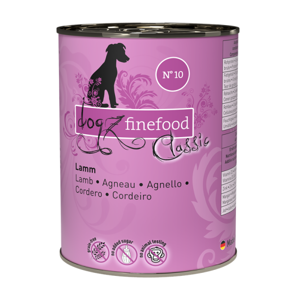 Pets Nature Dogz finefood No. 10 Lamm 400g Dose [*** AUSLAUFARTIKEL ***]