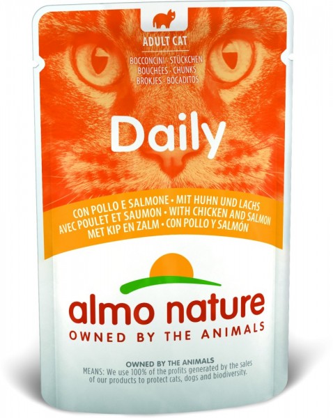 Almo Nature Daily Menu Huhn & Lachs - 70g Frischebeutel