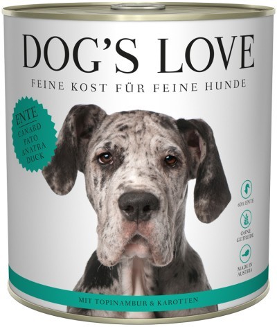 DOG´S LOVE Ente 800g Dose