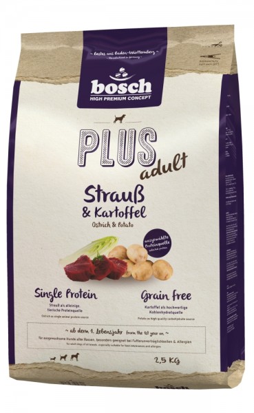 Bosch PLUS Strauß & Kartoffel 2,5 kg