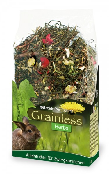 JR Farm Grainless Herbs Zwergkaninchen 400 g