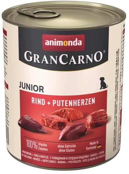 Animonda GranCarno Junior Rind & Putenherz - 800g Dose