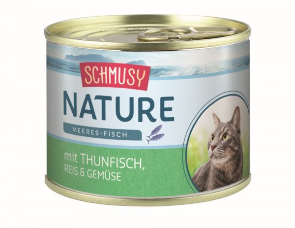 Schmusy Nature Meeres-Fisch Thun, Reis & Gemüse 1