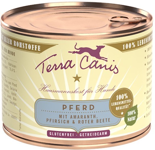 Terra Canis Hunde Nassfutter Dose classic Pferd 200 g