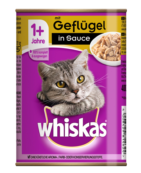 Whiskas Dose in Sauce Geflugel 400g