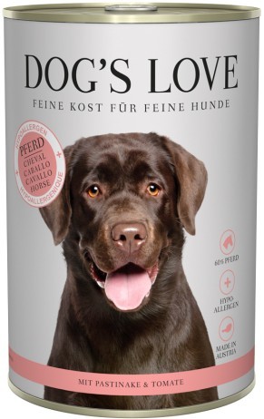 DOG´S LOVE Hypoallergen Pferd 400g Dose