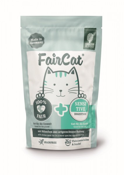 Green Petfood, Katze, FairCat Sensitive 16x85g Tray