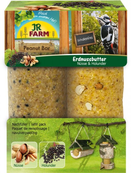 JR Farm Garden PBar 2er Pack Nüsse & Holunder 700 g