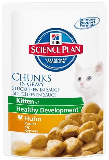 Hills Science Plan Katze Kitten Huhn - 85g Frischebeutel