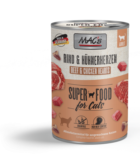 MACs CAT - Rind & Hühnerherzen 400g