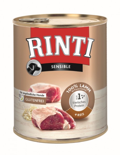 Rinti Sensible Lamm & Reis 800g