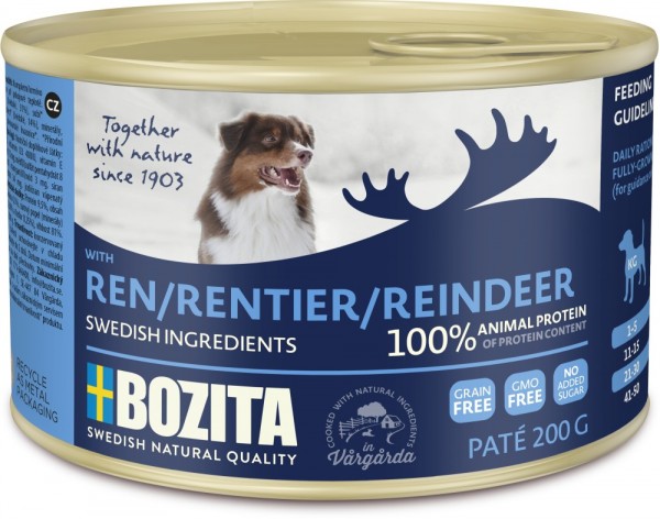 Bozita Dog Dose Paté Rentier 200g