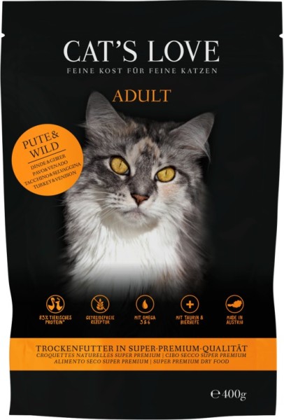 CAT´S LOVE Pute & Wild 400g