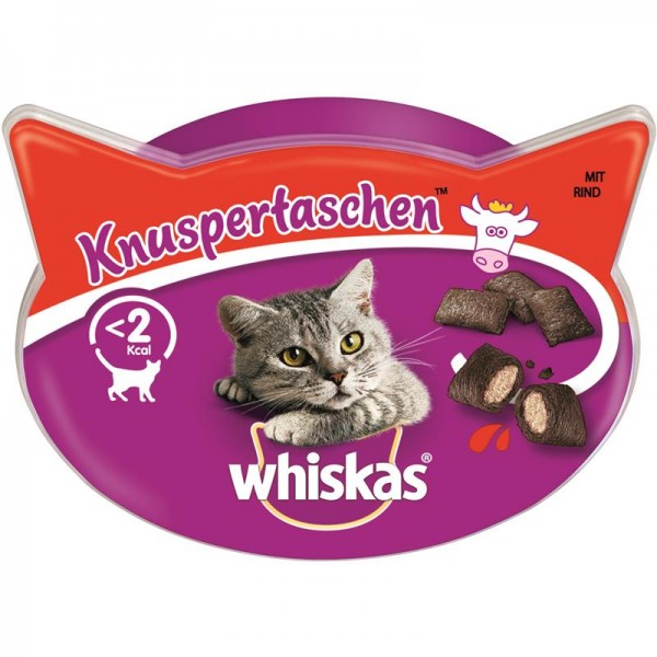 Whiskas Snack Knuspertaschen Rind 60g