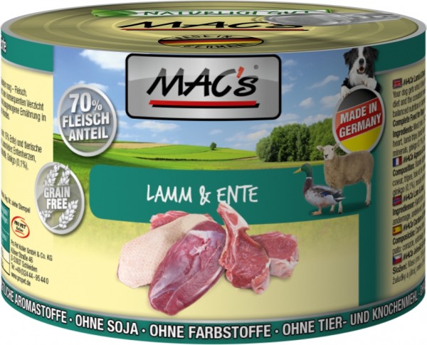 MACs Dog Lamm & Ente - 200g Dose