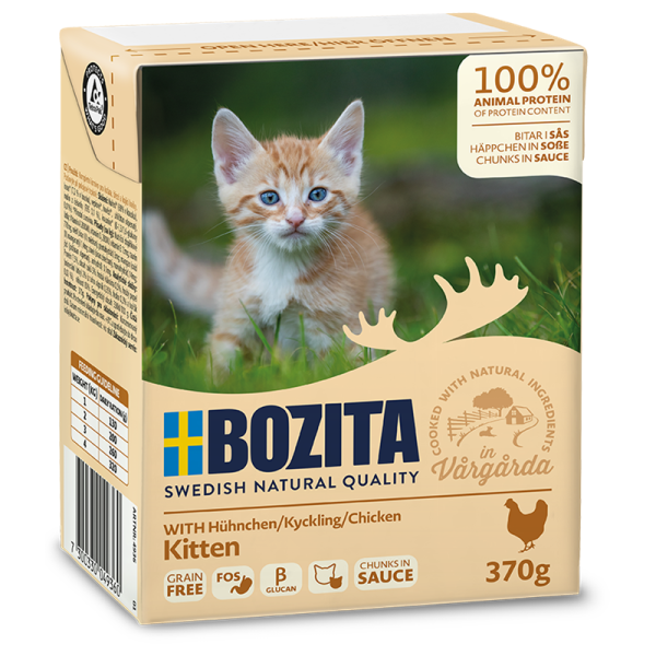 Bozita Cat Recart in Soße für Kitten Tetra Pak