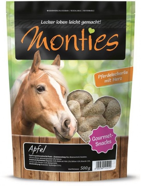 Allco Monties Apfel Snacks - 500g Beutel