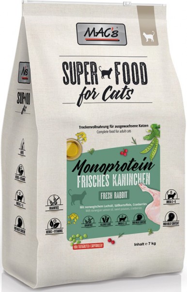 MACs Cat Adult Mono Kaninchen - 7kg Sack